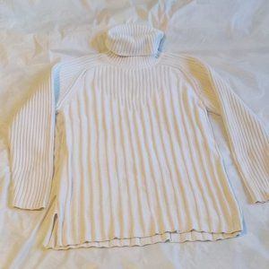 Tristan Turtleneck Sweater Soft Off-White Size Large